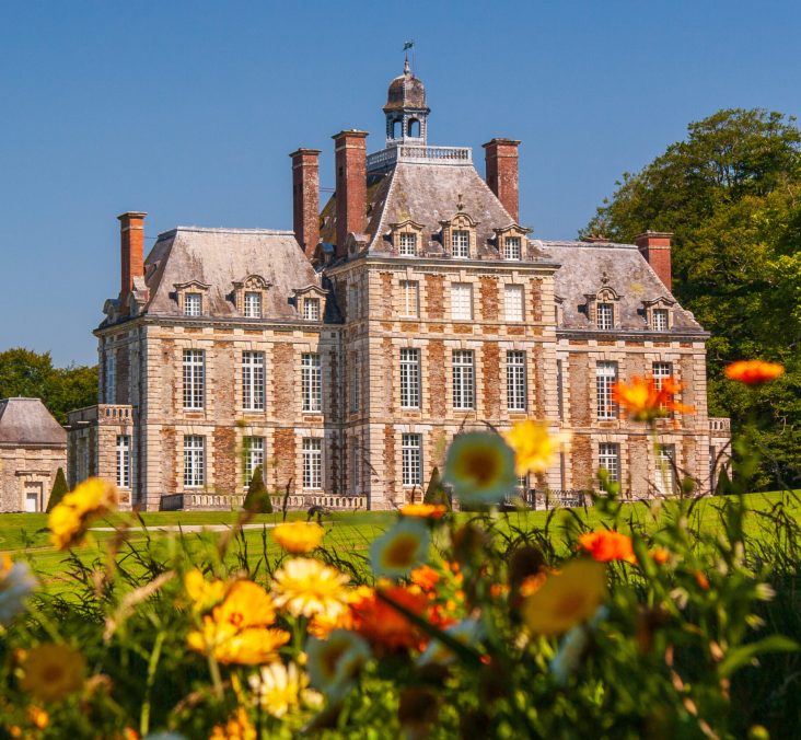 Schloss Balleroy Westseite in der Normandie in Frankreich