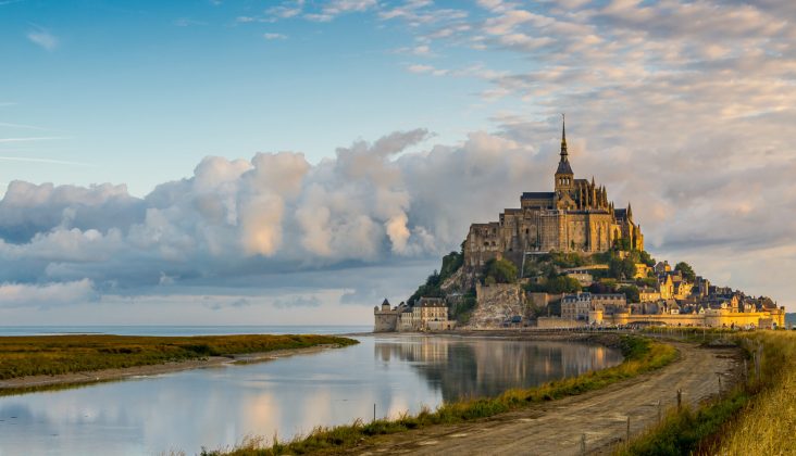 Panoramic view at morning Mont Saint-Michel - Normandy